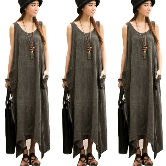 🌟5🌟🔥SOLDOUT🔥🆕Camille Crepe Maxi w Pockets🌟 - Picture 3 of 8